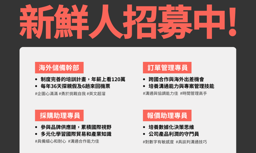 飛雁有限公司新鮮人招募中